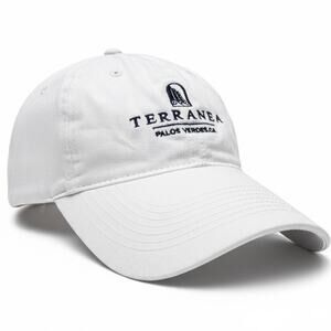 Terranea Resort Hat Adult Strapback White Baseball Dad Cap Palos Verdes Golf PV